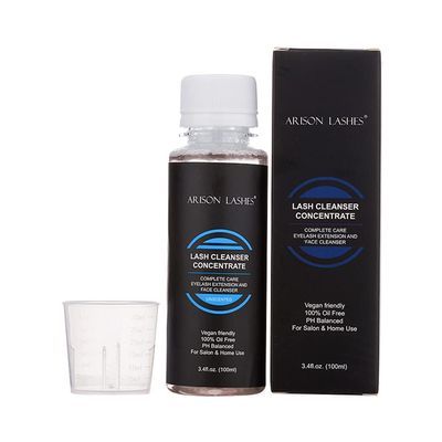 ARISON LASHES Lash Shampoo Concentrate Eyelash Cleanser Concentrate 100ml Foaming for Extensions with Salon Home Care Makes 20 Bottles of 60ml(Unscented)