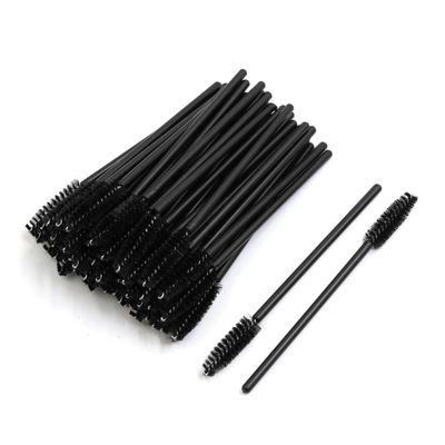 Ruilogod 100 Pcs Black Disposable Eyelash Eye Lash Makeup Brush Mascara Wands Applicator Kits (id: bf5 5fd 620 935 ccc