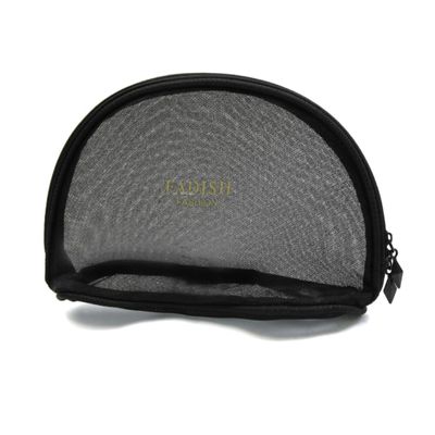 Ruilogod M Size Black Zipper Mesh Portable Travel Makeup Cosmetic Toiletry Bag Storage Pouch (id: 1d2 993 6ea ae5 390