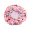 Ruilogod Pink Polyester Dual Layer Waterproof Elastic Shower Bath Salon Hair Cap Hat (id: 96c 009 140 bcd 6d5 view 2