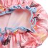 Ruilogod Pink Polyester Dual Layer Waterproof Elastic Shower Bath Salon Hair Cap Hat (id: 96c 009 140 bcd 6d5 view 3