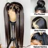13x4 Hd Transparent Lace Front Wigs Real Hair Wigs For Women Straight Wigs Human Hair For White Women 180% Density straight wigs(20inch, 13x4 Lace Front Wig) view 4