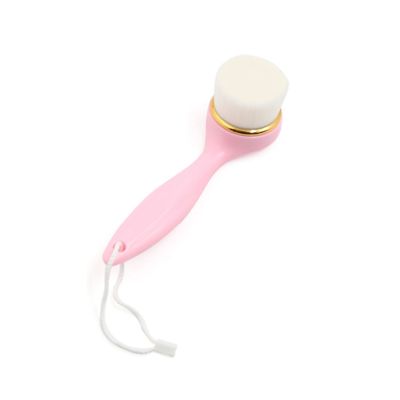 Ruilogod Pink Handlebar Lanyard Face Cleansing Soft Brush Facial Pore Skin Washing Tool (id: e00 d59 8e4 446 6fd