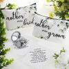 6 Pack Mother of the Bride Gifts Mother of the Groom Gifts Set Includes 2 Leaves Cosmetic Bag 2 Makeup Mirror 2 Mom Handkerchief for Women Wedding Engagement Proposal Bridal Shower view 4