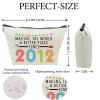 13rd Birthday Gifts for Girls, Funny 13 Year Old Gift Makeup Bag, 2012 13rd Birthday Cosmetic Bags for Her, Teens, Sister, Daughter, Niece, Granddaughter, Making The World a Better Place Since 2012 view 2
