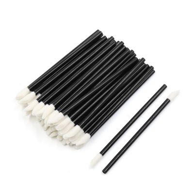 Ruilogod 50 Pcs Black Disposable Makeup Cosmetic Lip Brush Lipstick Gloss Wands Kits for Ladies (id: 2b7 edf 291 715 7df