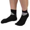 Ruilogod 1 Pair Argyle Prints Moisturising Soften Cracked Skin Gel Heel Socks Black for Men (id: 6a9 d30 a91 688 74a view 1