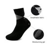 Ruilogod 1 Pair Argyle Prints Moisturising Soften Cracked Skin Gel Heel Socks Black for Men (id: 6a9 d30 a91 688 74a view 4