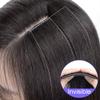 LesafeV Seamless Forehead Wiglet Topper Synthetic 2pcs Clip in Bangs Extension Straight Topettes for Women With Thinning Hair (35cm Light Brown) view 4