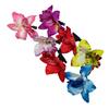 12PCS Double Chiffon Orchid Flower Hair Clips Hawaii Flower Slide Alligator Clip Wedding Party Bridal Hairclips Hair Pins Barrette Hairpieces Beach Wear Accessories(Color Random) view 3