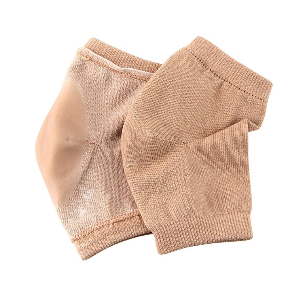 Ruilogod 1 Pair Skin Color Feet Sleeves Moisturizing Cracked Skin Care Gel Heel Socks (id: b26 315 187 ce4 5de