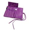 Ruilogod 7pcs Purple Soft Foundation Eye Shadow Powder Lip Blush Cosmetic Makeup Brush Kit Set w/Pouch Bag (id: bf8 617 a74 b52 a3c view 1
