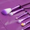 Ruilogod 7pcs Purple Soft Foundation Eye Shadow Powder Lip Blush Cosmetic Makeup Brush Kit Set w/Pouch Bag (id: bf8 617 a74 b52 a3c view 2
