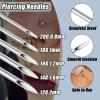 YONGDA 16G 100pcs Professional Piercing Needles - 316L Stainless Steel Jewelry Needles Hollow Design, Thin Sharp Tips for Nostril & Eyebrow Piercing Jewelry view 2