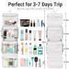 Toiletry bag for Women Hanging Travel Toiletry Bag for Toiletries Polka Dots Pattern Toilery Organizer with Hanging Hook Ideal for Full Sized Toiletries and Cosmetics view 3