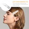 SOLUSTRE Metal Snap Clips 100pcs Rectangular Hairpin Miss Iron Bangs Wig Wig Accessories view 2