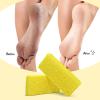 Disposable Foot Scrubber Sponge Pads Pedicure Pumice Stone for Feet Callus Remover Medium Coarse Yellow 40Pcs view 2