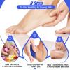Disposable Foot Scrubber Sponge Pads Pedicure Pumice Stone for Feet Callus Remover Coarse Blue 40Pcs view 3