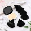 Suclain 48 Pcs Velour Triangle Powder Puff Soft Velour Makeup Puff for Face Powder Makeup Triangle Sponges for Wet and Dry Cosmetic Foundation Loose Mineral Body Tool(Black) view 3