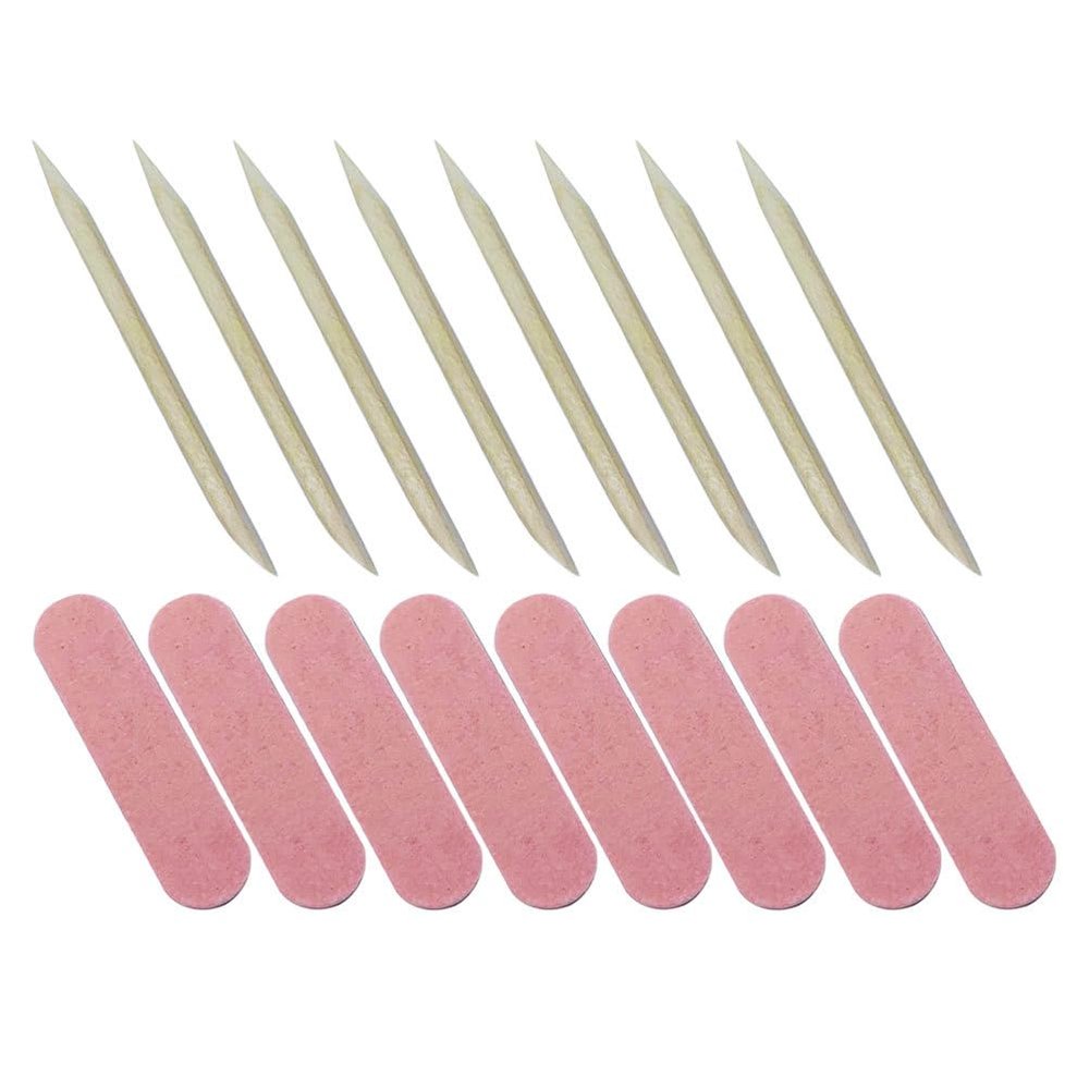 FOMIYES Nail Files Kit 100 Pieces Double Sided Nail Buffers and Manicure Sticks for Women Fingernail Care Salon Tools Disposable Cleaning Set