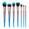 XZEN 7pcs Diamond Makeup Brushes Set Eyeshadow Lip Powder Face Brush Cosmetic Brush Kits (Peacock blue) view 1