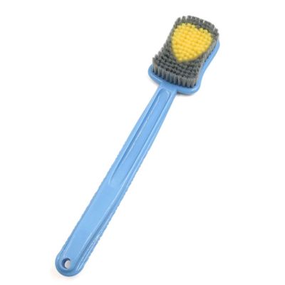 Ruilogod Heart Pattern Soft Bristle Plastic Handle Good Performance Body Brush Bath Scrubber Blue (id: 929 8ae 5d7 bf8 11a