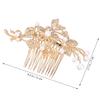 Uonlytech Bridal Hair Comb Rhinestone Design Elegant Wedding Headpiece for Brides Delicate Hairpin for Special Occasions Hair Accessory for Weddings and Dances view 2