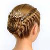 Uonlytech Bridal Hair Comb Rhinestone Design Elegant Wedding Headpiece for Brides Delicate Hairpin for Special Occasions Hair Accessory for Weddings and Dances view 3