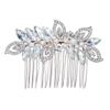 Uonlytech Rhinestone Pearl Hair Comb Wedding Hairpin Bridal Headpiece Gold Hair Comb for Women view 1