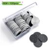100pcs Sandpaper Discs with 1pc Metal Nail Bit Set,25mm Pedicure Replaceable Sanding Disc Pads and Bit for Electric Foot Files YGJ-002-80# view 2