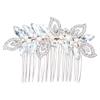 Uonlytech Alloy Hair Comb for Brides Rhinestone Insert Comb Hair Decoration Elegant Bridal Headdress for Wedding Parties and Special Occasions view 1