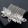 Uonlytech Alloy Hair Comb for Brides Rhinestone Insert Comb Hair Decoration Elegant Bridal Headdress for Wedding Parties and Special Occasions view 3