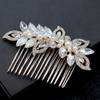 Uonlytech Alloy Hair Comb for Brides Rhinestone Insert Comb Hair Decoration Elegant Bridal Headdress for Wedding Parties and Special Occasions view 4