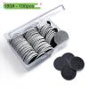 100pcs Sandpaper Discs with 1pc Metal Nail Bit Set,25mm Pedicure Replaceable Sanding Disc Pads and Bit for Electric Foot Files YGJ-002-180# view 2