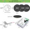 100pcs Sandpaper Discs with 1pc Metal Nail Bit Set,25mm Pedicure Replaceable Sanding Disc Pads and Bit for Electric Foot Files YGJ-002-180# view 3