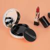 KEYPOWER Makeup Powder Empty Box with Bling Diamond Loose Powder Compact Empty Container with Powder Puff and Mirror Refillable for Home or Trip (White) view 4