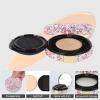 KEYPOWER Makeup Powder Compact Empty Container with Bling Diamond Design, Pink, for Home, Travel/On-the-go, Professional Use view 2