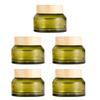 SOLUSTRE Glass Containers 5pcs Empty Cream Containers Lip Balm Refillable Sample Makeup Container Eye Cream Jar Sample Jars for Creams Lotion, Green 30g Glass Travel view 1