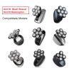 UPTARD Head Shaver Replacement Heads,Head Shaver Replacement Blades, Head Shavers for Bald Men,Head shavers for Men, Stainless Steel Rotary Blades for Electric Head Razor (Black) view 2