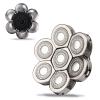 UPTARD Head Shaver Replacement Heads, 7D Rotary Blades, Silver, Men's Electric Shaver Replacement Heads, 7 Pieces view 1
