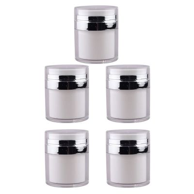 5pcs Press Cream Jar Cosmetics Sub Packing Bottles Cream Dispenser Facial Cream Bottles Press-type Container Practical Sub Bottle Eye Cream Bottles Pressing Sub Container