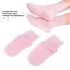 Soft Silicone Moisturizing Socks, 2 Sizes High Elastic Prevent Cracking Silicone Moisturizing Socks for Men and Women(L) view 3