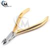MuskalMed Professional Ingrown Toe Nail Cutters Clippers Pliers | Side Cutters Straight Curved | Beauty Gauges | Cuticle Pushers Skin Knife (Cuticle Nipper Half Gold 10Cm) view 2