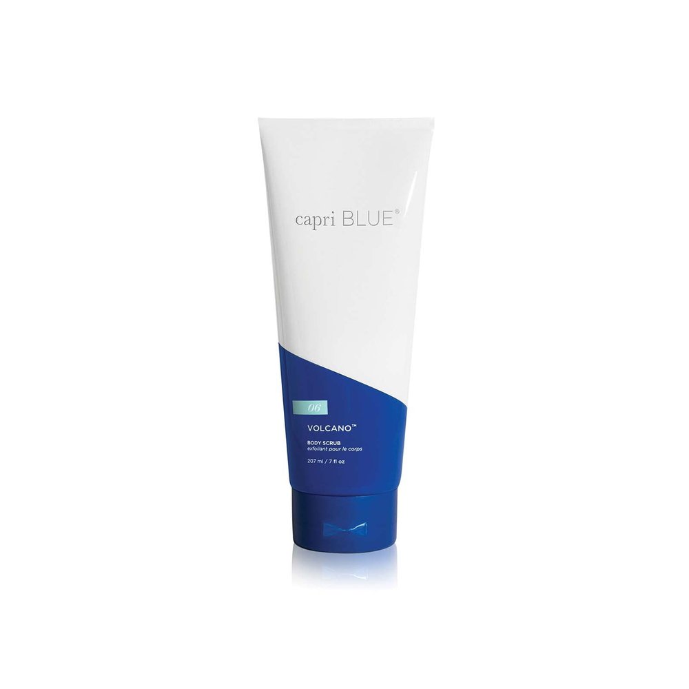 Capri Blue Volcano Body Scrub - Exfoliating Body Scrub - Moisturizing Exfoliator for Skin Care Routine - Scented with Tropical Fruit & Sugared Citrus (7 fl oz)