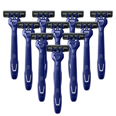 Harry's Disposable Razors for Men - 10 Count - 3-Blade Men's Razors for Travel and On-the-Go Convenience