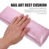 Beaupretty Stripped Leather Hand Pillow U-shaped Nail Hand Rest for Comfortable Manicure view 3