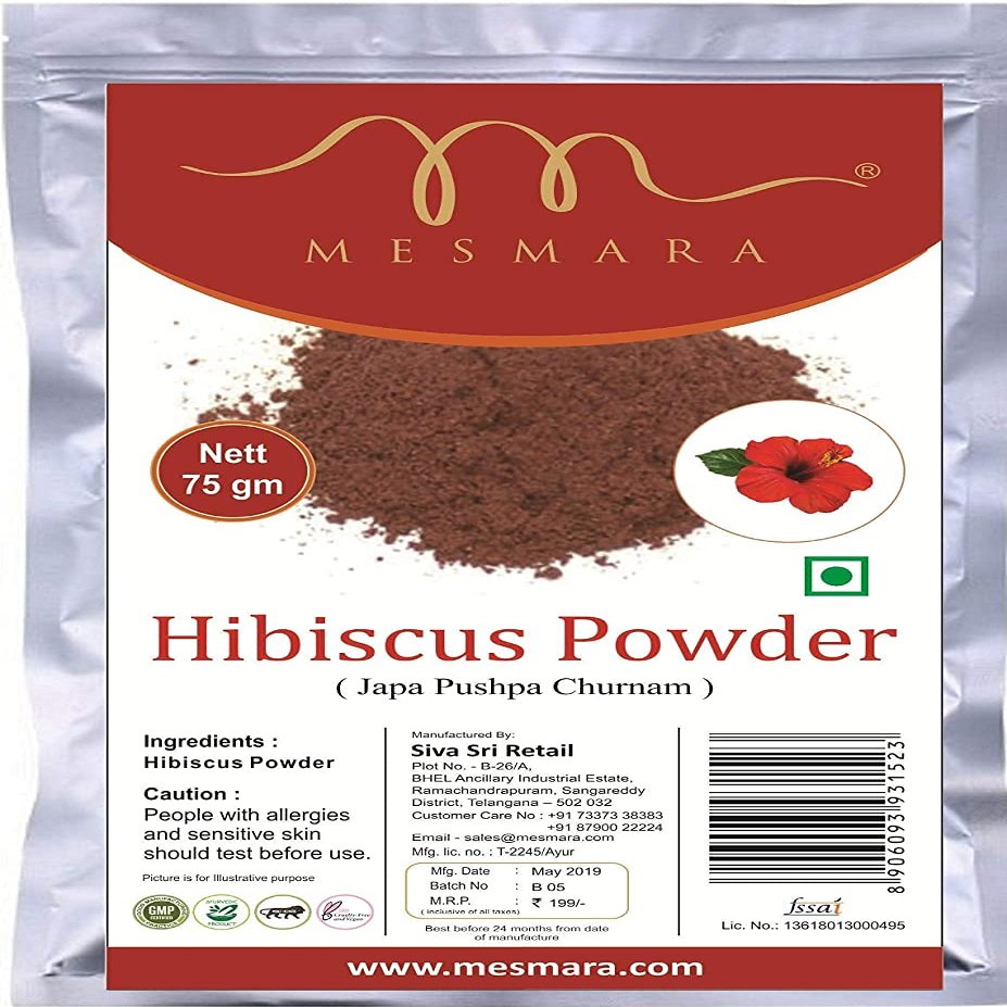 Admart Herbal Hibiscus Powder Natural for Hair Care & Skin Care -75g