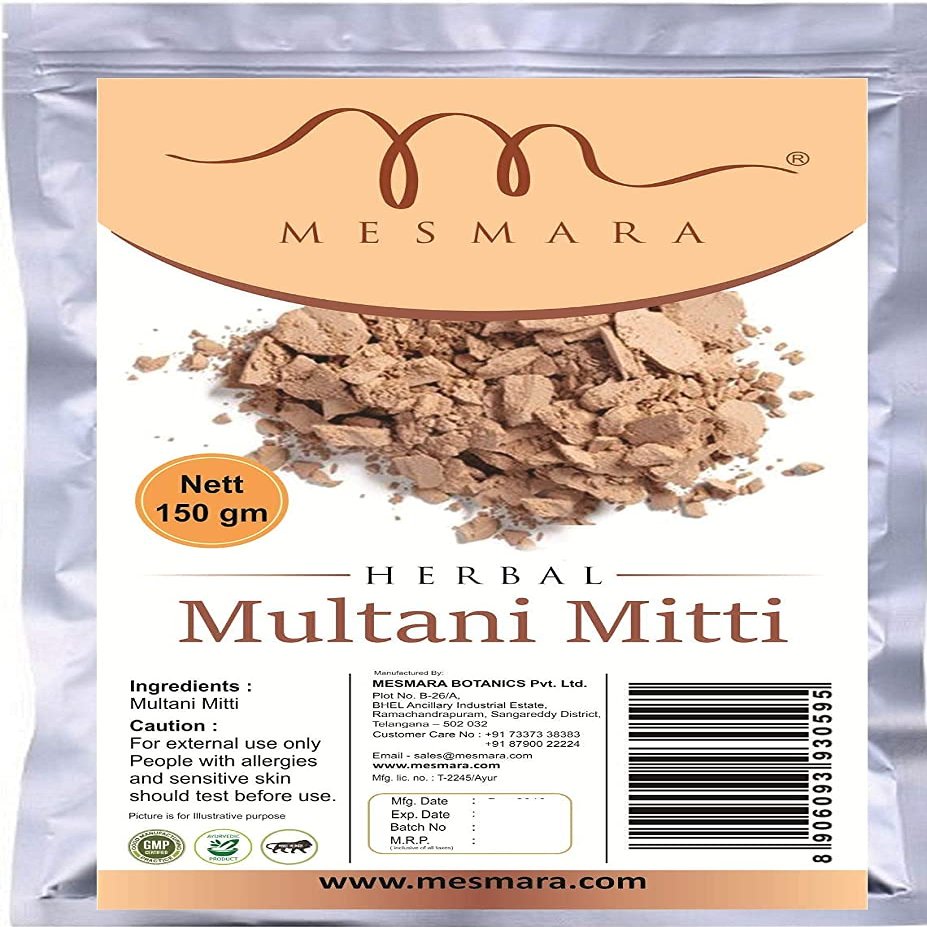 Admart Multani Mitti (Fuller Earth) Clay Powder for Face,Body & Hair 150g