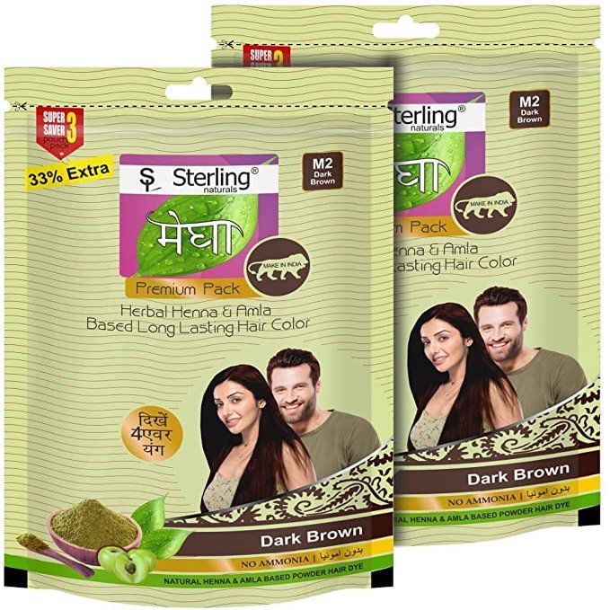 ROSEVILLA Megha Mehandi M2 (Dark Brown) - 45g (Pack of 2)