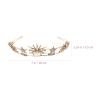 Minkissy Rhinestone Star Crown - Bridal Wedding Tiara Crowns Crystal Headband Golden view 2